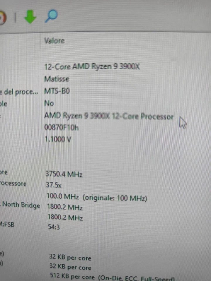 AMD Ryzen 9 3900x 3.8GHz Socket AM4 Dodici Core Processore Only CPU. No Scatola  - Immagine 1 di 1