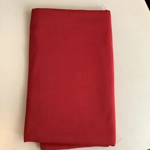 Vintage Red Slub Silk Fabric 2.22 Yards - Picture 1 of 1