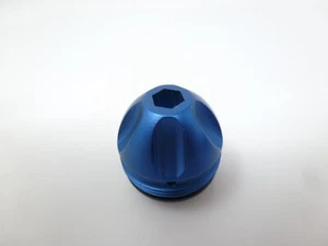 NEW PROTO MATRIX RAIL PMR 2007-2010 DUST BLUE METAL BACK CAP BOLT CAP PB - Picture 1 of 4