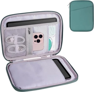 8-9 Inch Tablet Sleeve Bag, Padded Travel Pouch for Galaxy Tab 8-9, Teal Blue - Picture 1 of 7