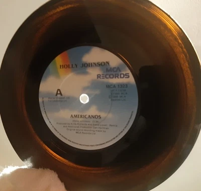 HOLLY JOHNSON - RARE IRISH PRESS 7" 45 - AMERICANOS - TRANSLUCENT VINYL- ex FGTH - Image 1 of 4