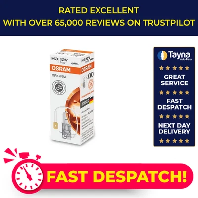 H3 Headlight Bulb fits SMART Osram Genuine Top Quality Guaranteed New - Image 1 of 4