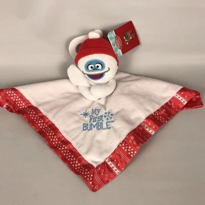 My FIRST BUMBLE Plush Lovey Security Blanket Baby's 1st Christmas Rudolph NEW - Image 1 of 4