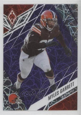 2022 Panini Phoenix Purple Lazer /99 Myles Garrett #22 - Image 1 of 2