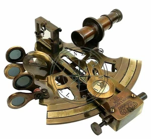 Nautical Antique Brass Working Vintage Ship Astrolabe Marine Sextant Collectible - Picture 1 of 5