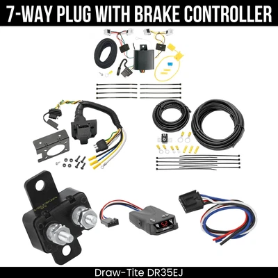 Cableado DrawTite 7 vías + control de freno para 15-18 City Express 13-21 Nissan NV200 Foto 1 de 4