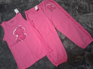 NWT Original Y2K Limited Too Tank And Capri Joggers Set Pink Size 12 Girls  - Picture 1 of 10