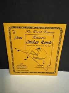 1982 Historic Chicken Ranch Menu "Best Little Whorehouse" Pahrump, Nevada - Picture 1 of 5