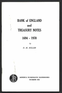 w1001. D.M. Miller, Bank of England and Treasury Notes 1694-1970. - Picture 1 of 1