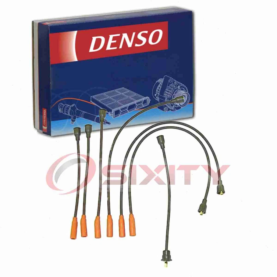 Juego de cables de bujías Denso para Ford Zodiac 1963 2,6 L L6 bobinas de encendido qv Foto 1 de 4