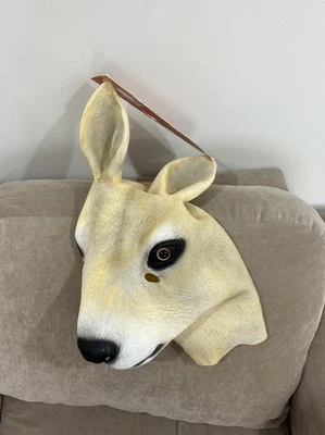 Kangaroo Latex Mask Australian Geographic Adult Size NWT - Image 1 of 3