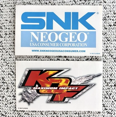 King of Fighters Maximum Impact e3 2004 Neo Geo промо стикер лот SNK PS2 KOF - Изображение 1 из 2