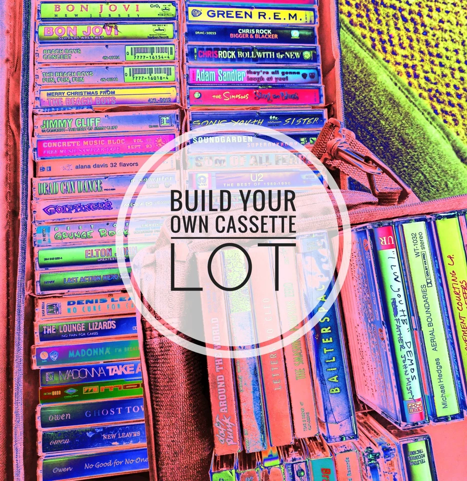 BUILD YOUR OWN CASSETTE LOT! Rock, Jazz, Electronic, Hip-Hop, Etc. - Image 1 of 1