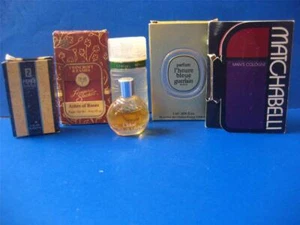 Perfume Mini Lot 6 Fendi Chloe Lancome Matchabelli Mens Guerlain Twincroft Vtg - Picture 1 of 12