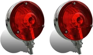 Runde 4 Zoll doppelseitige Lampe passend für LKW Sattelanhänger Traktoren Kotflügel - Bild 1 von 9