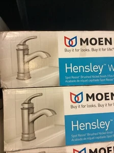 Moen WS84414MSRN Hensley Rubinetto Monoforo, Nichel Spazzolato Resistente alle Macchie LEGGI - Foto 1 di 2