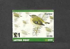 IRELAND 1999 GOLDCREST BIRDS BOOKLET MNH COMPLETE - Picture 1 of 2