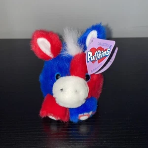 *NEUF avec étiquette ELEPHANT PUFFKINS ROUGE, BLANC & BLEU patriotique - Photo 1/3