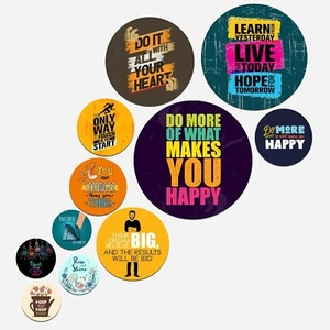 11 pcs Motivational Quote Wooden Wall Hanging Decor for Living Room Bedroom - Picture 1 of 8