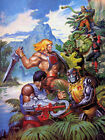 HE-MAN AND THE MASTERS OF THE UNIVERSE (62x46.5cm), CANVAS, POSTER FREE P&P