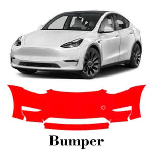 Front bumper PreCut PPF Paint Protection Film For Tesla Model Y 2023-2025 - Picture 1 of 8