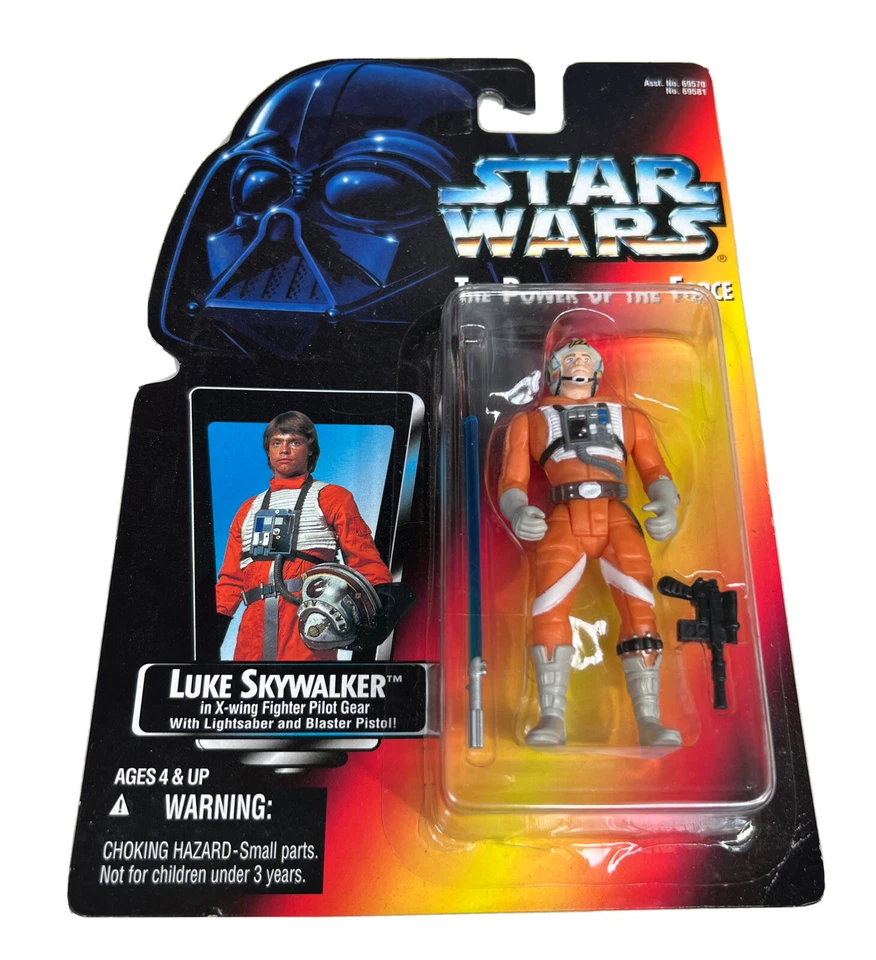 Star Wars 1995 Power of The Force Luke Skywalker in X-wing Fighter Pilot Gear