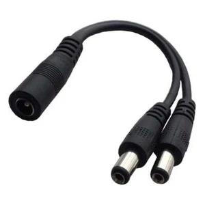 Adaptador divisor de cable enchufe hembra a 2 macho alimentación CC 5,5x2,1 mm 1 - Imagen 1 de 2