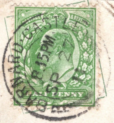 GB KEVII Stamp SG.271 ½d Bright Green HARRISON Superb 1911 CDS Cat £170+ PIRED97 - Image 1 of 4