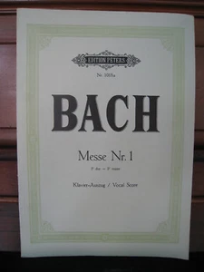 Messe Nr. 1 in F-Dur - SATB  Joh. Sebastian Bach - Chor-Noten  Klavier-Auszug - Bild 1 von 7