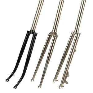Bicycle Road Hard Fork Chromoly Steel MTB Bike Fork 700*23C 27.5 29er Disc Brake - Picture 1 of 25