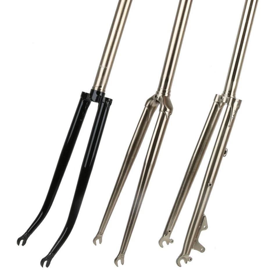 Bicycle Road Hard Fork Chromoly Steel MTB Bike Fork 700*23C 27.5 29er Disc Brake - Image 1 of 4