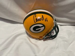 Green Bay Packers COLBY WOODEN signed Mini Helmet - Picture 1 of 1