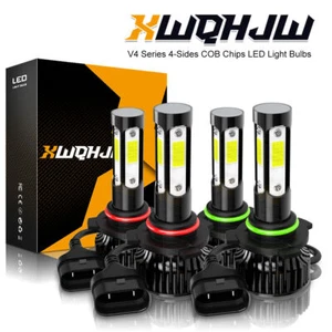 4X LED Headlight Bulbs 9005+9006 High Low Beam White For Toyota Rav4 2006-2012 - Picture 1 of 8