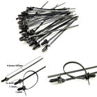 50Pcs Black Universal Car Mount Tie Clips Releasable Nylon Wrap Cable Fastening