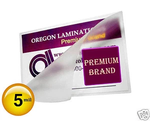 1000/pack 5 Mil Drivers License size Hot Laminating Pouches 2-3/8 x 3-5/8 Clear - Picture 1 of 6