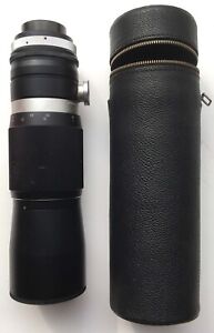 Aico 300mm f/4.5 fast automatic telephoto lens M42 mount.  Japanese 1960s