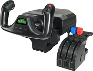 Logitech G Saitek Pro Flight Yoke & Throttle System PC Video Game Controller - Picture 1 of 1