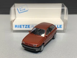 Opel Astra F Coupe 2/3 Türer compact car dark red Auto. PKW RM Rietze H0 1:87 - Picture 1 of 12