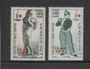 REUION #B18-B19 1963 INT'L RED CROSS IMPERF. MINT VF NH O.G - Picture 1 of 1