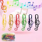 Metal Bookmark Musical Symbols Colorful Paper Clip Planner Clips Paperclips