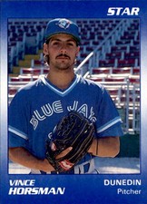 1990 Dunedin Blue Jays Star #11 Vince Horsman Dartmouth Nova Scotia Canada Card
