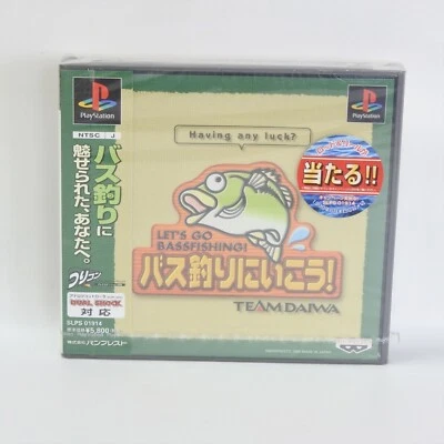 Let's Go BASSFISHING Bass Brand NEW PS1 Playstation For JP System 5313 p1 - Image 1 of 4