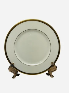 Lenox Esmoquin J-33 Platos de Ensalada 8.5" Borde Oro Marfil Lote de 4 Hecho en EE. UU. - Imagen 1 de 6