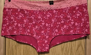Torrid Damen Boyshort Höschen mit Spitzenbund Herzmuster, Größe 6 - Bild 1 von 4