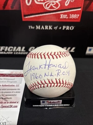 Frank Howard 60 N.L. ROY Autographed ROML Baseball JSA Authenticated - Image 1 of 4