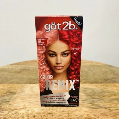 Got2b Color Remix, Customizable Semi-Permanent Hair Color, 092 Radical Red - Image 1 of 2