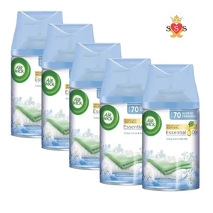 8 x Airwick Freshmatic Max Refill Crisp Linen & Lilac 250ml Automatic Spray - Picture 1 of 7