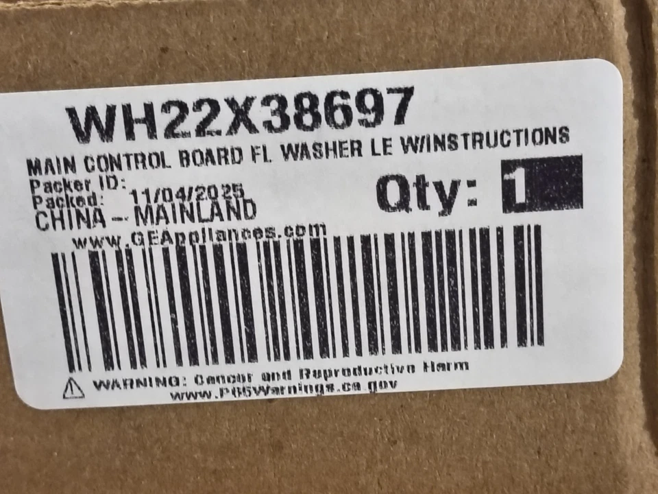 GE Washing Machine Main Control Board WH22X38697