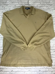 Polo Ralph Lauren Rugby Rayas Vintage Manga Larga Polo Camiseta XL - Imagen 1 de 7