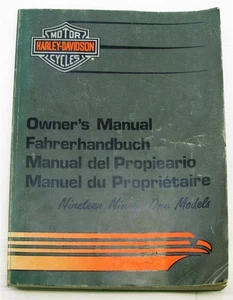 HARLEY DAVIDSON Motorcycle Owners Handbook 1991 #99965-91 Multi Lingual - Picture 1 of 6